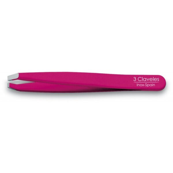 Tres claveles Pinza depilar cangrejo rosa 9 cm