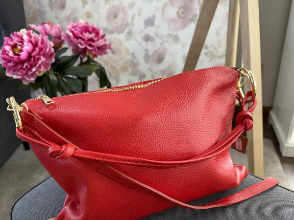 Bolso mano y bandolera rojo - Imagen 5