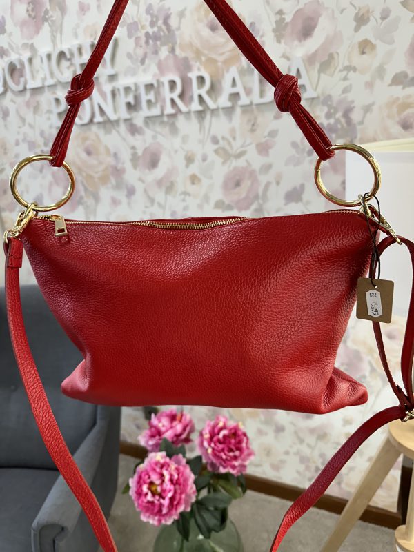 Bolso mano y bandolera rojo - Imagen 6