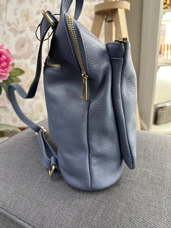 Rosme piel mochila azul 6121 - Imagen 3