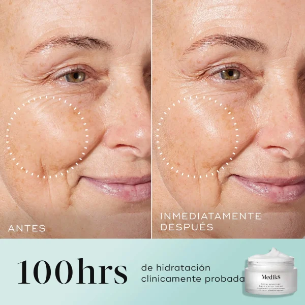 MEDIK 8 Crema facial diario humedad total 50ml - Imagen 4