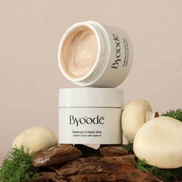 BYOODE Crema hidratante facial ultranutritiva y antiedad Mushroom & Karite Story 50ml